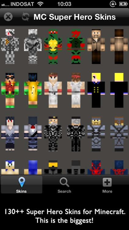 Super Hero Skins for Minecraft