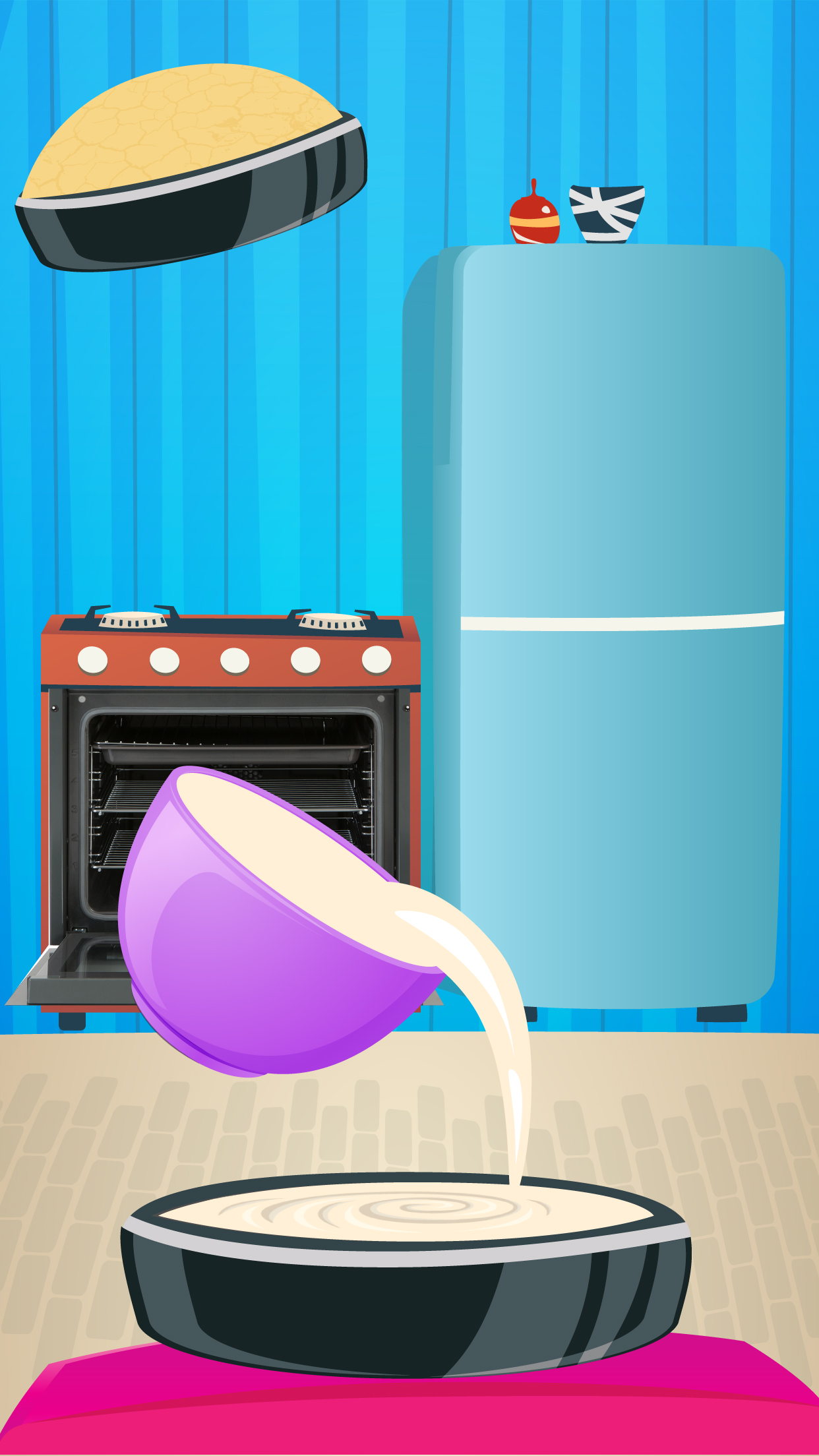 Rainbow Cake Maker - A crazy kitchen christmas cake tower making, baking & decorating game screenshot 4