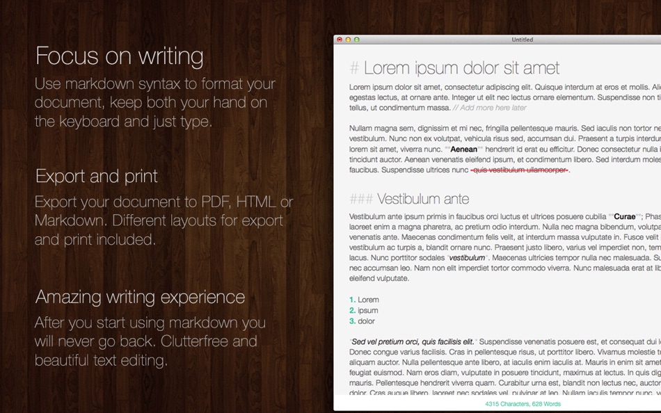 #3. Writed - Distraction-free text editor (macOS) 来自: Stahl Labs