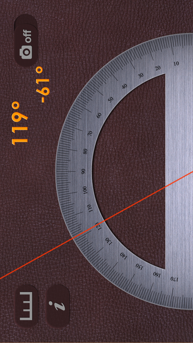 Screenshot #2 pour Rapporteur de la caméra(Camera Protractor) - Rapporteur + règle mesurer des objets de la vie réelle