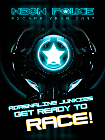 A Neon Police Escape Chase Future Sprint Battle Free Version HDのおすすめ画像1