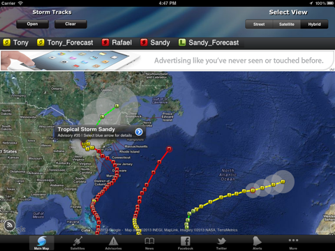 Hurricane Tracker By HurricaneSoftware.com's - iHurricane Freeのおすすめ画像1