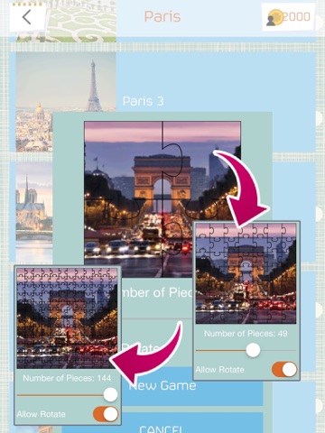 Jigsaw Puzzle Paradise iPad screenshot