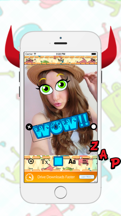 MonsTer Face : Fun Photo Sticker app screenshot