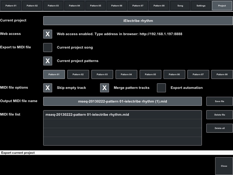 MIDI Pattern Sequencer