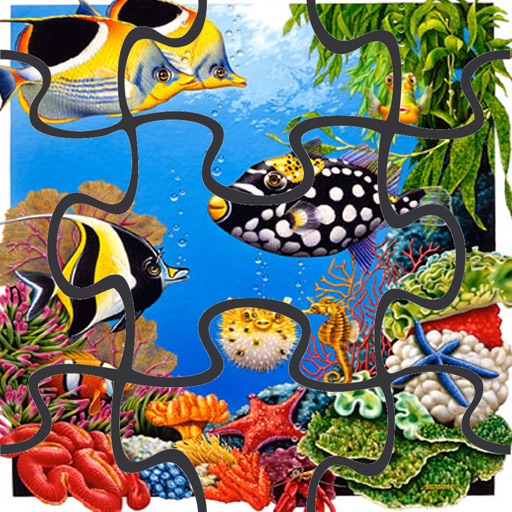 Ocean Fish JigSaw Puzzle Game for Kids icon