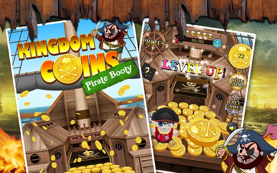#1. Kingdom Coins Pirate Booty Edition - Dozer of Coins Arcade Game (macOS) 由: Gold Coin Kingdom
