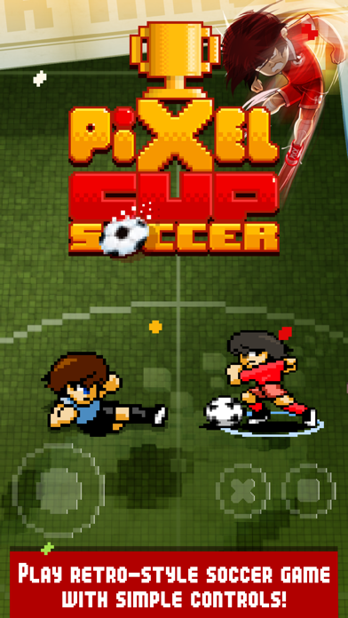 Pixel Cup Soccer screenshot 1