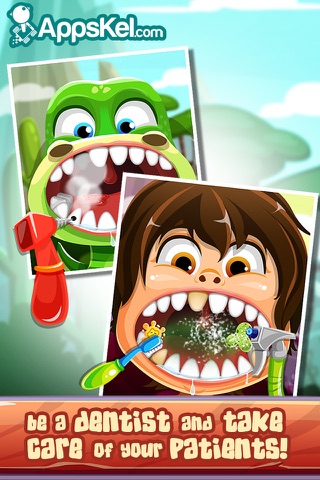 Crazy Nick's Dinosaur Dentist – T-Rex Dentistry Games for Kids Pro screenshot 2