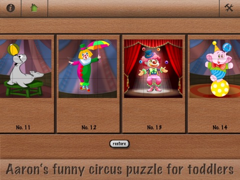 Aaron's funny circus puzzle for toddlers screenshot 3