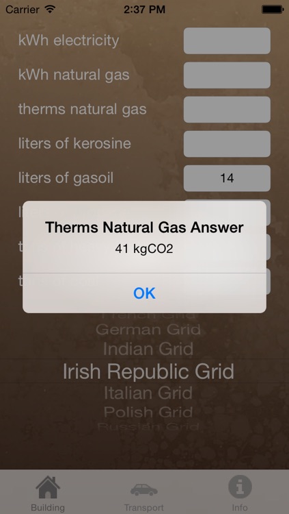 Carbon Footprint Calc