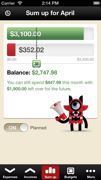 Toshl Finance - save money, budget, track expenses and bills the fun way