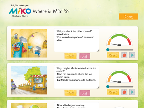Miko - Where is Mimiki: An interactive bedtime story book for kids about an anxious mouse looking for his lost friend and his joy on re-uniting with him, by Brigitte Weninger illustrated by Stephanie Roehe  (iPad “Lite” version; by Auryn Apps) screenshot 4