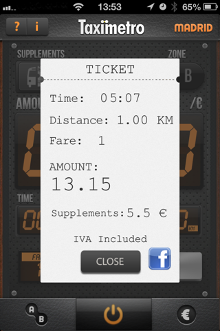 Taximetro screenshot 2