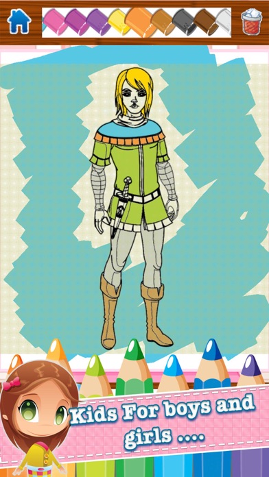 Prince Paint Draw Printable Coloring Pages Free 1.4 IOS -