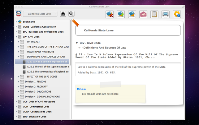 California State Laws (2014 CA Codes)(圖3)-速報App
