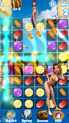 Beach Adventure Heroes - Crush gummy candy to save the Hawaiian Tropics! screenshot 4
