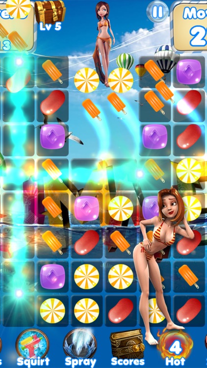 Beach Adventure Heroes - Crush gummy candy to save the Hawaiian Tropics! screenshot-3