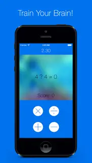 math game brain trainer with addition, subtraction, multiplication & division, also one of the best free learning games for kids, adults, middle school, 3rd, 4th, 5th, 6th and 7th grade iphone screenshot 3