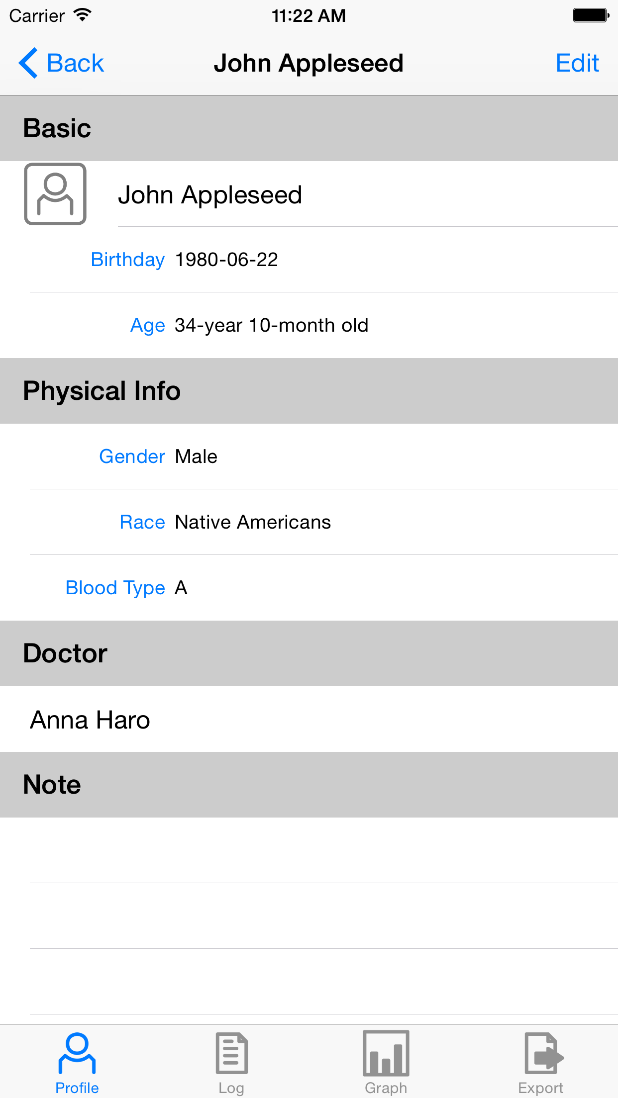 Body Logger screenshot 3