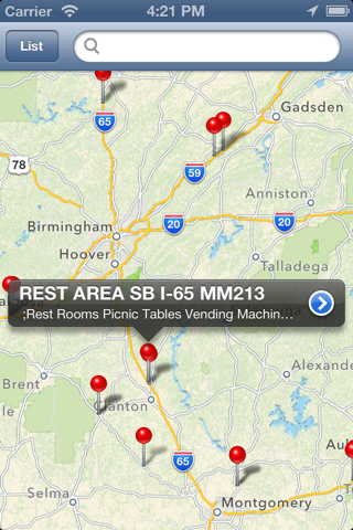 Rest Area Locator for US highway - Lite screenshot 4