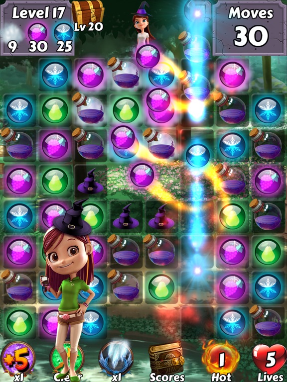Bubble Girl Soda Witch - Pop the yummy gem candy and easy shooter puzzle iPad screenshot 5 - Games app