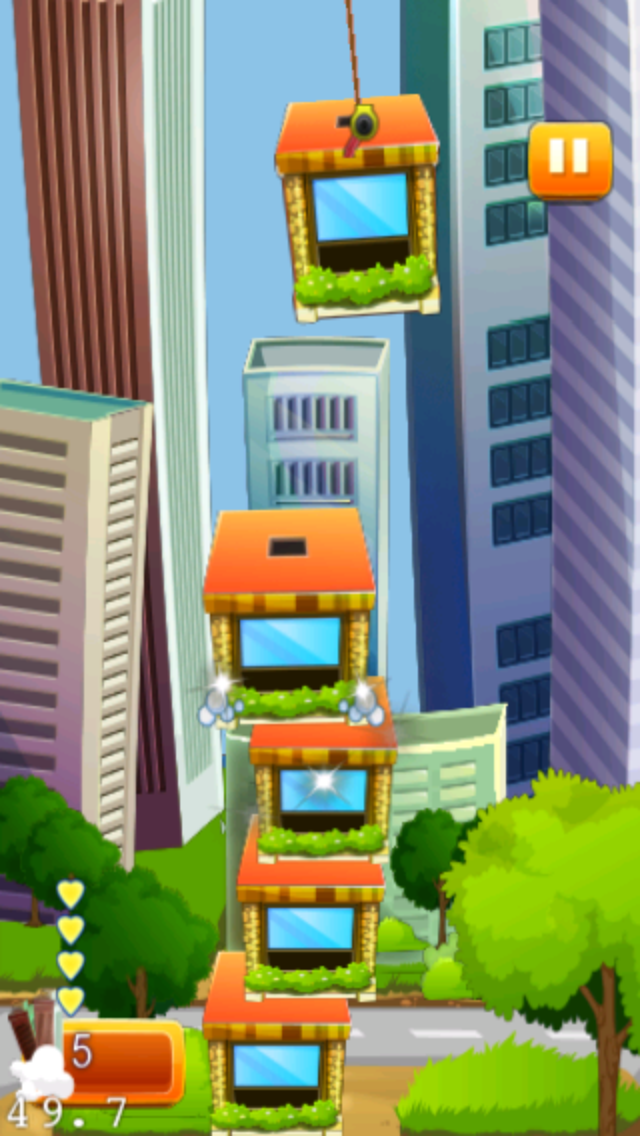 Screenshot #3 pour Tower Craft Free - Le meilleur tour de Fun construire des jeux pour garçons, filles et enfants - un endroit frais Funny Games 3D gratuits - Sky physique du bâtiment de construction, d'empilement App