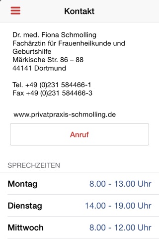 Privatpraxis Schmolling screenshot 2