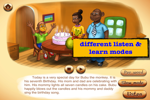 My first Interactive Book : The Birthday of Bubu screenshot 2