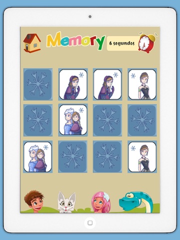 Screenshot #5 pour Jeu de mémoire pour filles : la princesse de glace - jeu d'apprentissage pour les filles