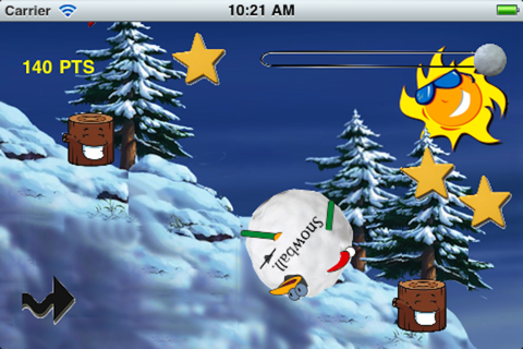 Amazing Skiing Bird Free: Christmas Special Game screenshot 4