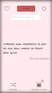 Mots de Poem de l'amour screenshot #1 for iPhone