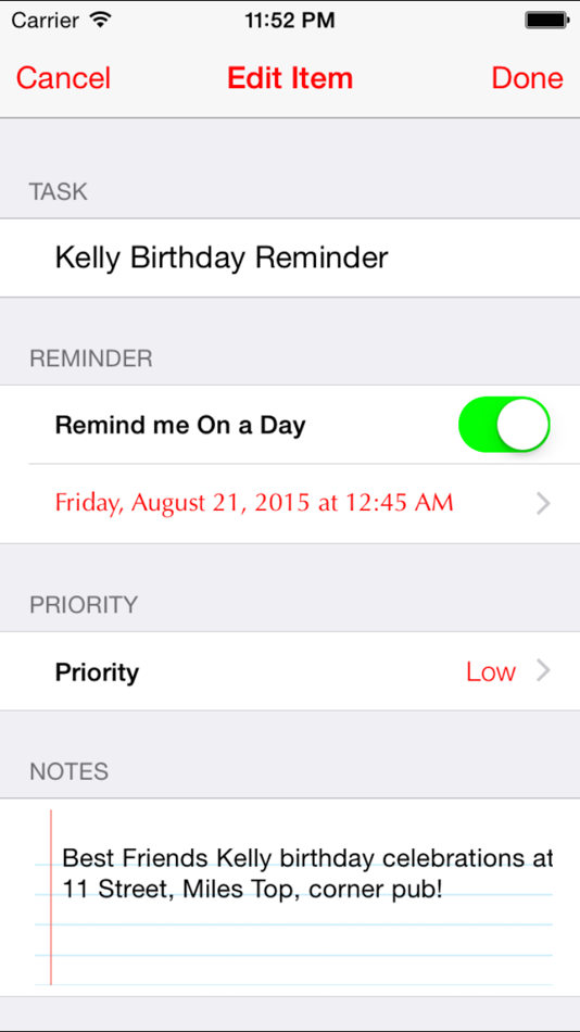 #2. Simple Checklist - To Do List with Task Reminder (iOS) By: Jian Yih Lee