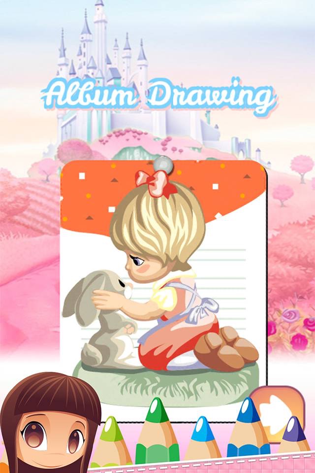 princess kids coloring book inspiration logo page screenshot 3