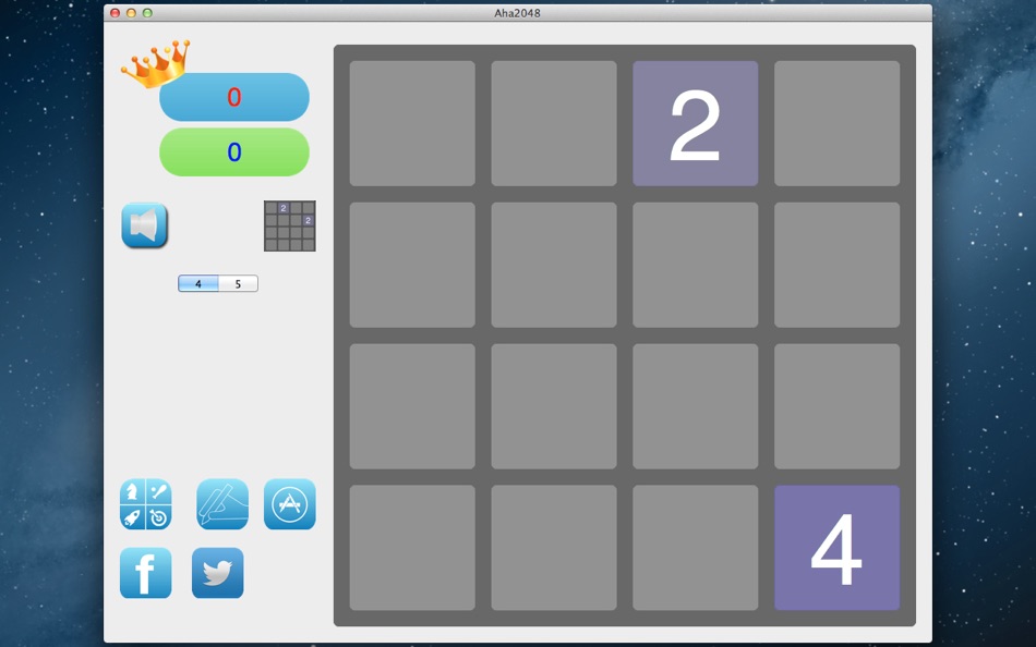 #1. 2048 Plus for Mac OS X (macOS) Podle: Ming-hua Wu