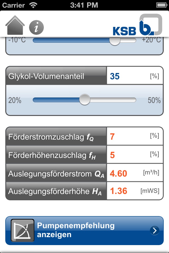 KSB's Piping Calculator screenshot 3