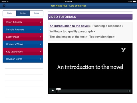 Lord of the Flies York Notes GCSE for iPad screenshot 3