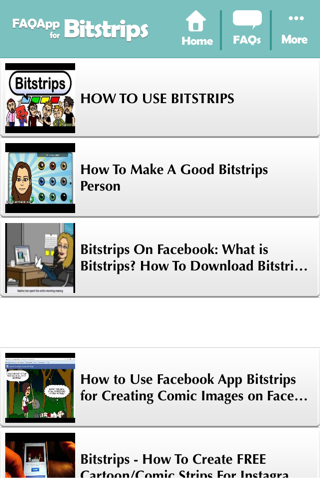 FAQApp for Bitstrips screenshot 4