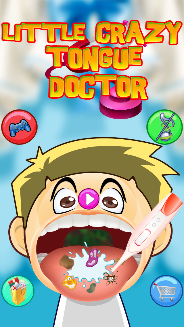 Screenshot #1 pour Peu fou langue, dentiste (dents) et Visage Docteur (dr) - Fun Jeux pour enfants