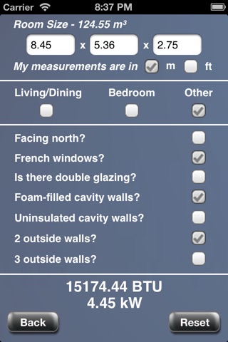 BTU Heating Calculator screenshot 3