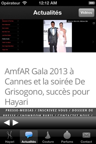 Hayari Couture & Parfums screenshot 2