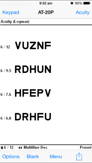 Screenshot #2 pour Medmont Acuity Tester