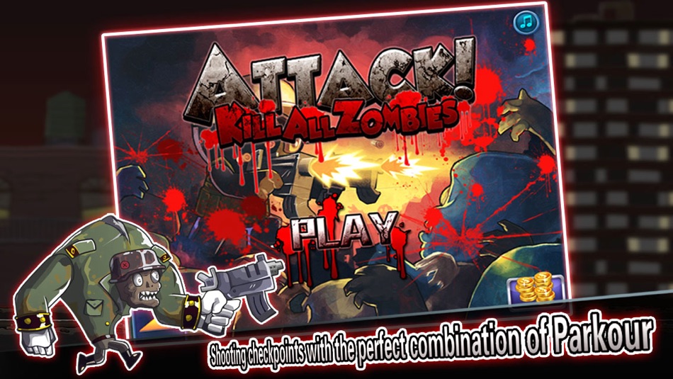 #1. Attack! Kill all Zombies (iOS) Podle: LIN YI YUN
