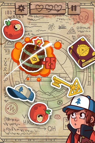 Ninja Dipper: Cut Fruit for Gravity Falls Edition screenshot 2