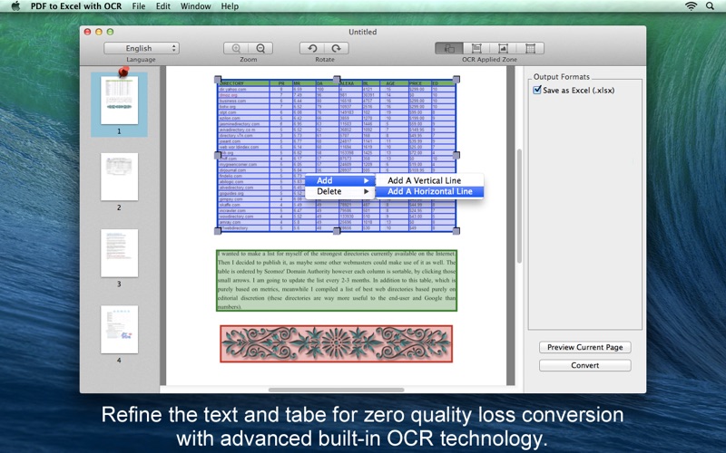 Screenshot #3 pour PDF to Excel with OCR
