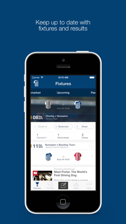 Fan App for Nuneaton Town FC