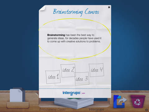 Brainstorming Canvas - Generating Creative Ideas screenshot 2