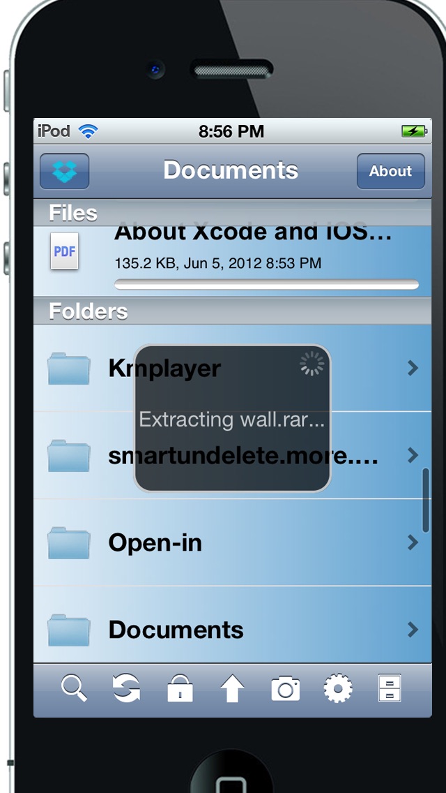 DBUnarchiver - "Zip/Unzip/Unrar for Dropbox & mail..." Screenshot 1