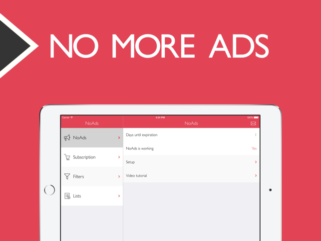 ‎NoAds - block ads on Wi-Fi networks in apps and browsers plus content blocker Screenshot