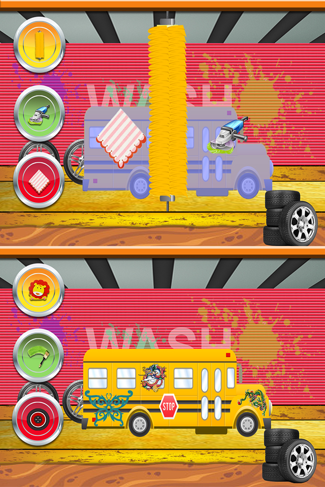 School Bus Wash Salon Best Auto Cleaning and Washing